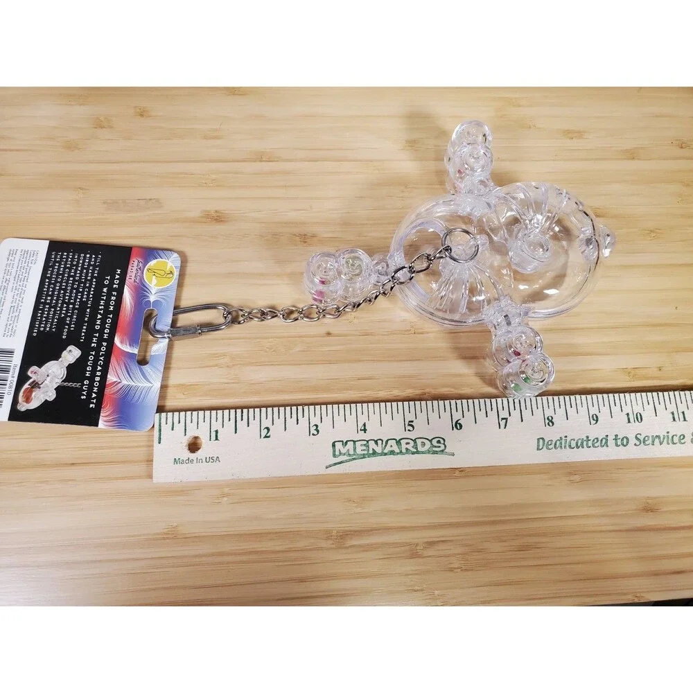 CaitecSpace Circle Foraging Bird Toy Interactive Treat Holder